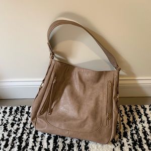 Madison West Double Zip Hobo Bag